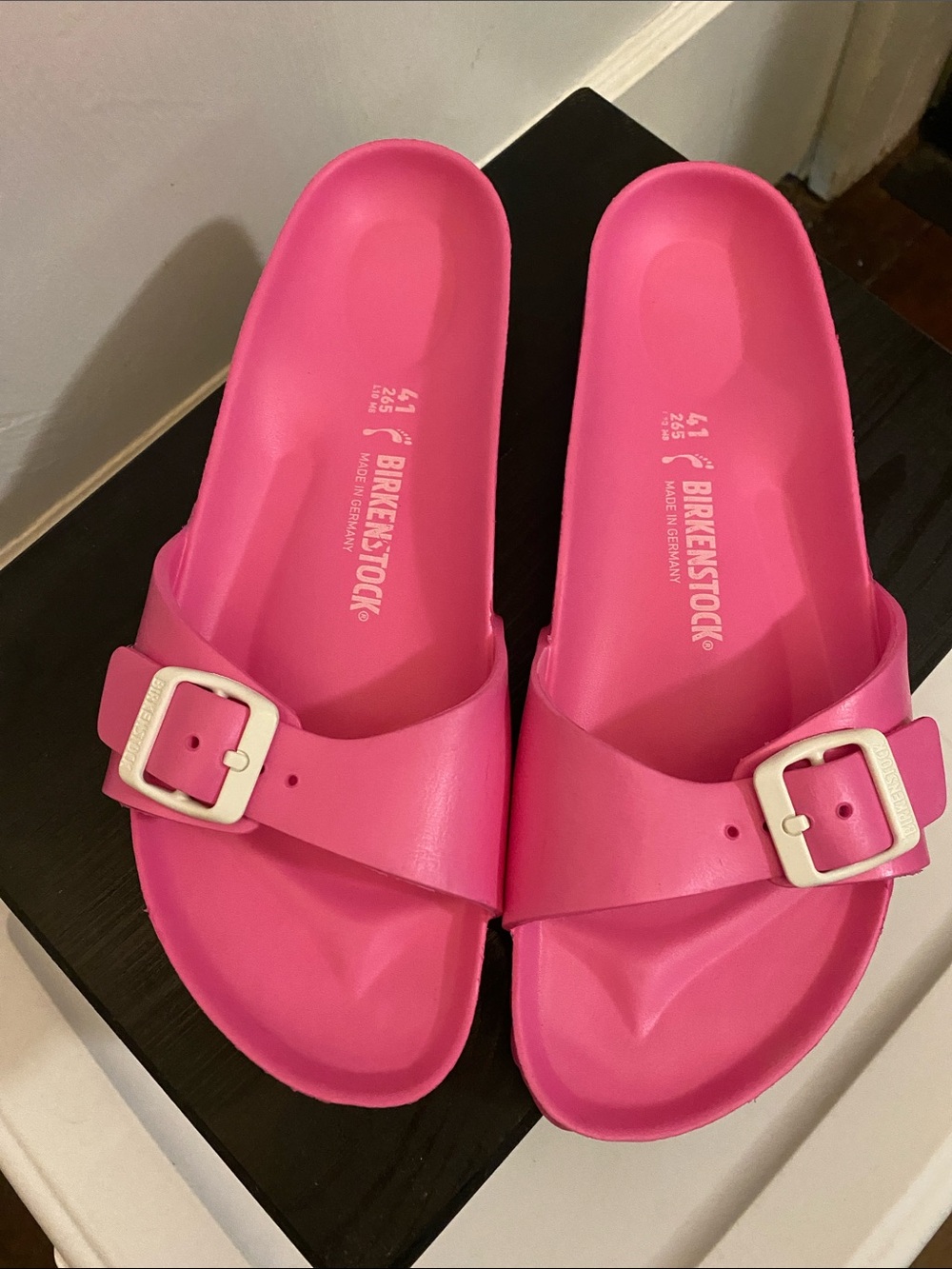 Birkenstock Madrid Pink EVA Slide Sandals Women’s 10 - Picture 2 of 5